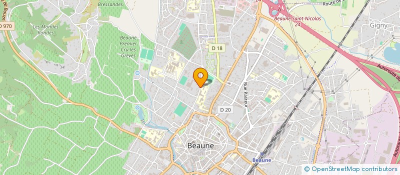 localisation de l'entreprise ASSOCIATION SPORTIVE à BEAUNE