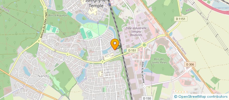 localisation de l'entreprise ASSOCIATION SPORTIVE  SAVIGNY-LE-TEMPLE