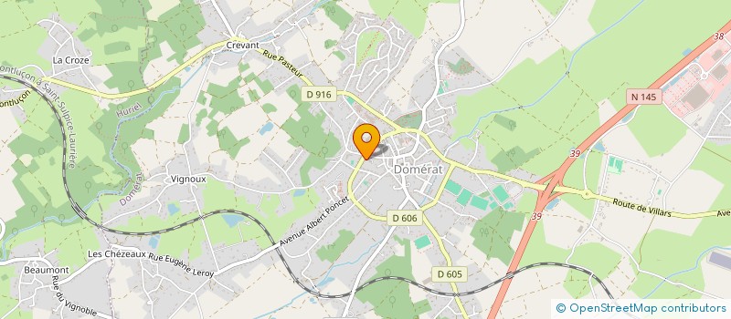 localisation de l'entreprise ASSOCIATION SPORTIVE à DOMERAT
