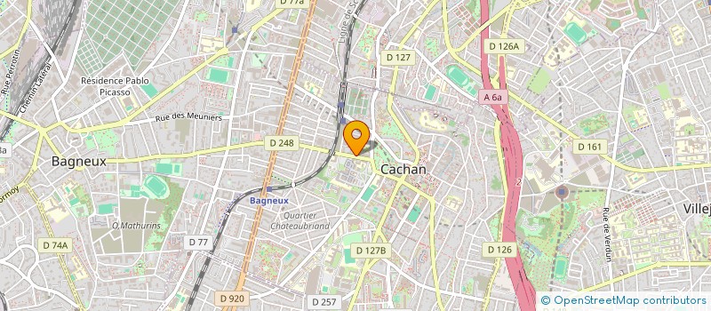 localisation de l'entreprise ASSOCIATION SPORTIVE à CACHAN