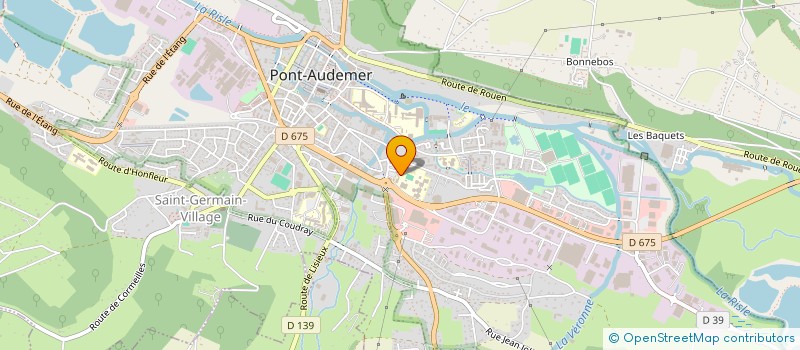 localisation de l'entreprise ASSOCIATION SPORTIVE (A S) DU LYCEE JACQUES PREVERT DE PONT AUDEMER  PONT-AUDEMER