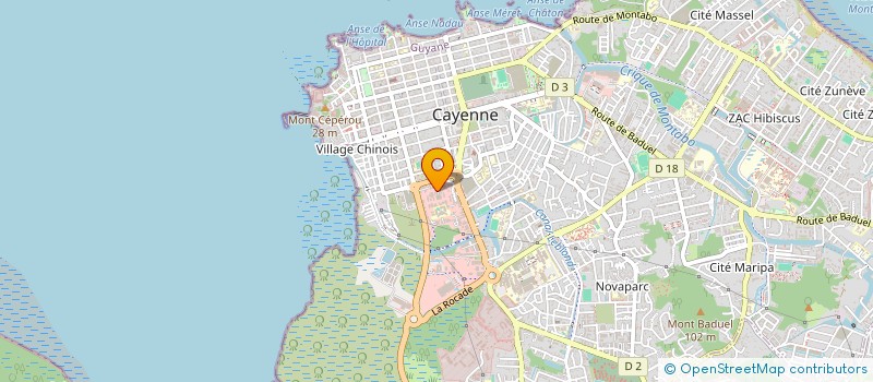 localisation de l'entreprise ASSOCIATION SPORTIVE ADA (A.S.A)  CAYENNE