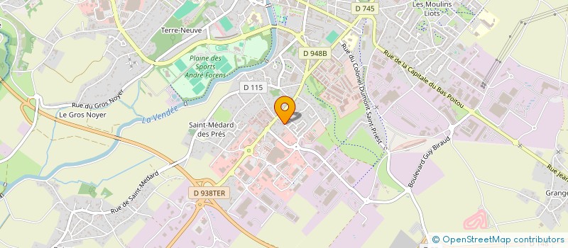 localisation de l'entreprise ASSOCIATION SPORTIVE AEROFORM à FONTENAY-LE-COMTE