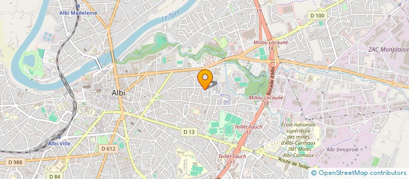 localisation de l'entreprise ASSOCIATION SPORTIVE ALBIGEOISE à ALBI