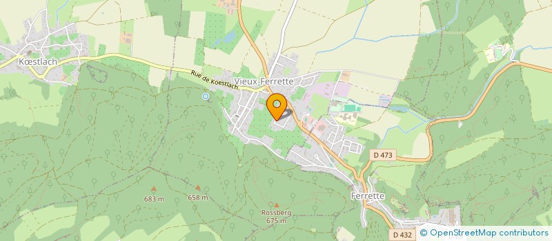 localisation de l'entreprise ASSOCIATION SPORTIVE ALTKIRCH  VIEUX-FERRETTE