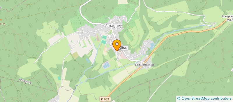 localisation de l'entreprise ASSOCIATION SPORTIVE AMAGNEY (A.S. AMAGNEY)  AMAGNEY