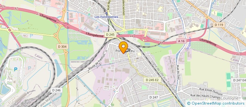 localisation de l'entreprise ASSOCIATION SPORTIVE AMICALE CUVIER  CALAIS