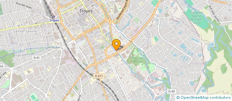 localisation de l'entreprise ASSOCIATION SPORTIVE APSEDIS à TROYES