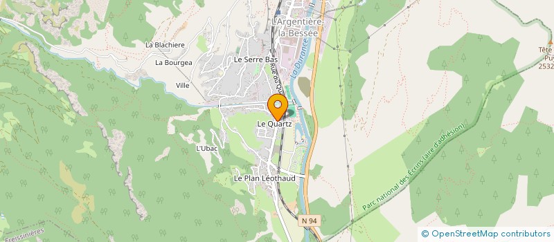localisation de l'entreprise ASSOCIATION SPORTIVE ARGENTIERE LES ECRINS à L'ARGENTIERE-LA-BESSEE