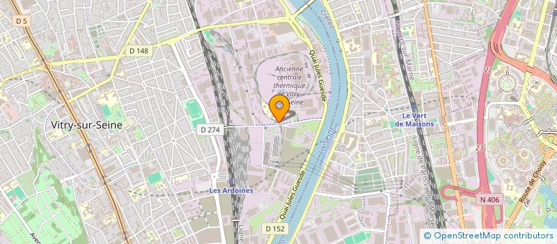 localisation de l'entreprise ASSOCIATION SPORTIVE ARRIGHI à VITRY-SUR-SEINE