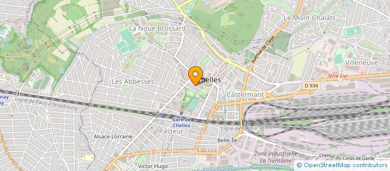 localisation de l'entreprise ASSOCIATION SPORTIVE ASCC JUDO à CHELLES