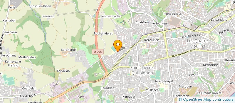 localisation de l'entreprise ASSOCIATION SPORTIVE ASPTT BREST à BREST