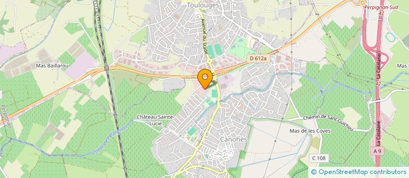 localisation de l'entreprise ASSOCIATION SPORTIVE ASPTT PAYS CATALAN  CANOHES