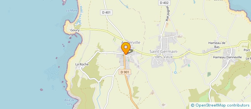 localisation de l'entreprise ASSOCIATION SPORTIVE AUDERVILLAISE  LA HAGUE