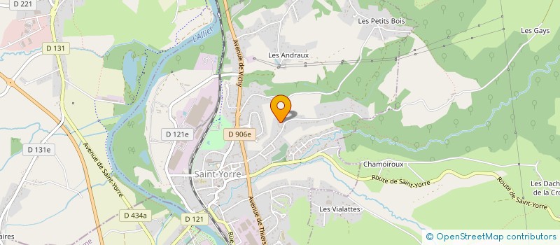 localisation de l'entreprise ASSOCIATION SPORTIVE AUTOMOBILE DRAG RACING  SAINT-YORRE