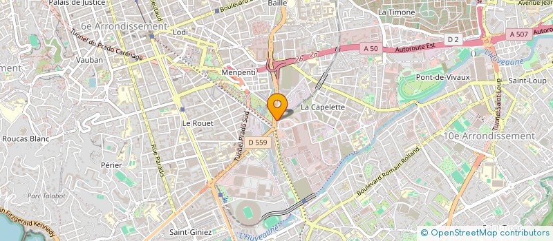 localisation de l'entreprise ASSOCIATION SPORTIVE AUTOMOBILE MARSEILLE PROVENCE METROPOLE  MARSEILLE