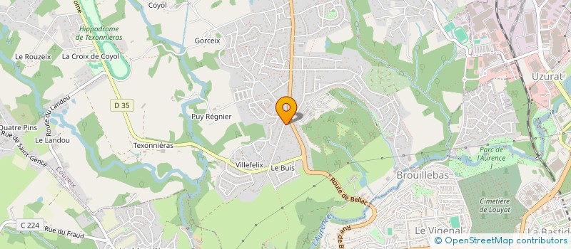 localisation de l'entreprise ASSOCIATION SPORTIVE AUTOMOBILE SAINT MARTIAL  COUZEIX