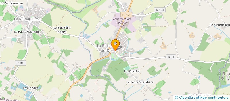 localisation de l'entreprise ASSOCIATION SPORTIVE BADMINTON LOROUSAINE  LE LOROUX-BOTTEREAU