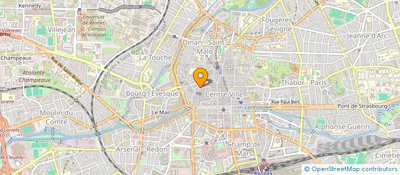 localisation de l'entreprise ASSOCIATION SPORTIVE BANQUE POPULAIRE DE L' OUEST  RENNES