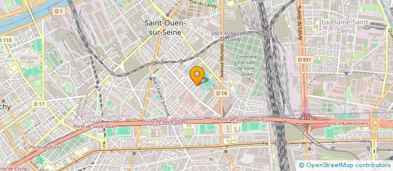 localisation de l'entreprise ASSOCIATION SPORTIVE BASKET ACTIVITY à SAINT-OUEN-SUR-SEINE
