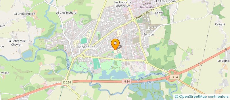 localisation de l'entreprise ASSOCIATION SPORTIVE BEAUSEJOUR  MORDELLES