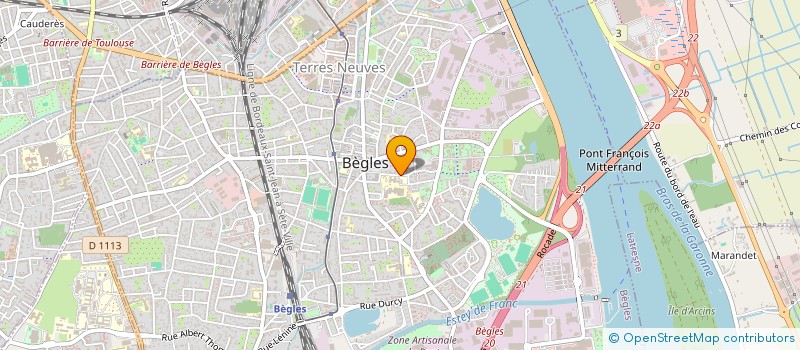 localisation de l'entreprise ASSOCIATION SPORTIVE BEGLAISE à BEGLES
