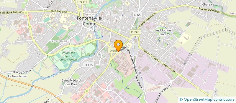localisation de l'entreprise ASSOCIATION SPORTIVE BEL-AIR à FONTENAY-LE-COMTE