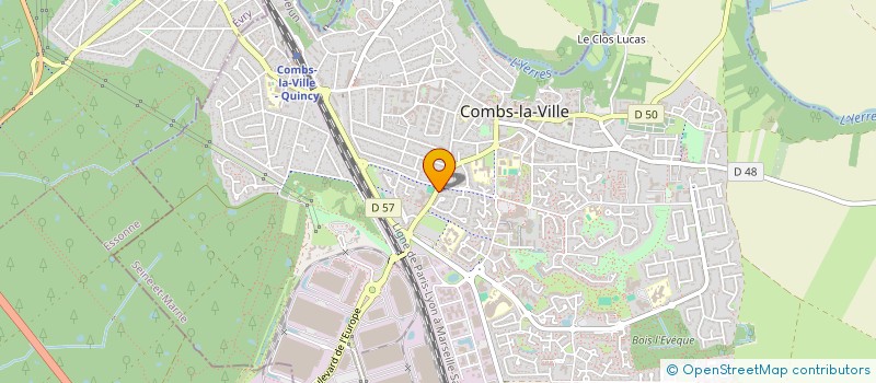 localisation de l'entreprise ASSOCIATION SPORTIVE BELIN BUDO  COMBS-LA-VILLE