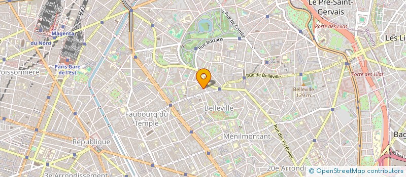 localisation de l'entreprise ASSOCIATION SPORTIVE BELLEVILLE PARIS  PARIS