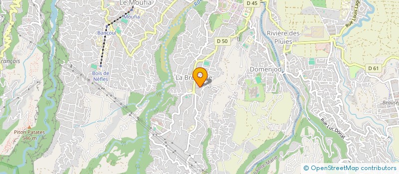 localisation de l'entreprise ASSOCIATION SPORTIVE BELLEVUE. A.S.B  SAINT-DENIS