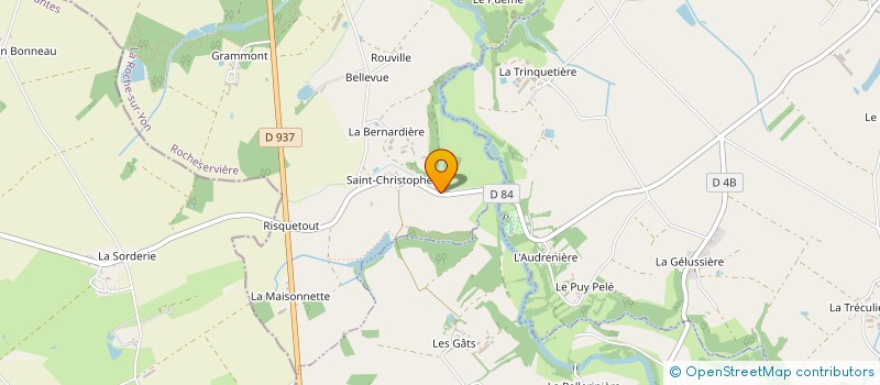 localisation de l'entreprise ASSOCIATION SPORTIVE BOUFFERE BASKETBALL  ROCHESERVIERE