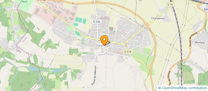 localisation de l'entreprise ASSOCIATION SPORTIVE BOULISTE D'HEYRIEUX  HEYRIEUX