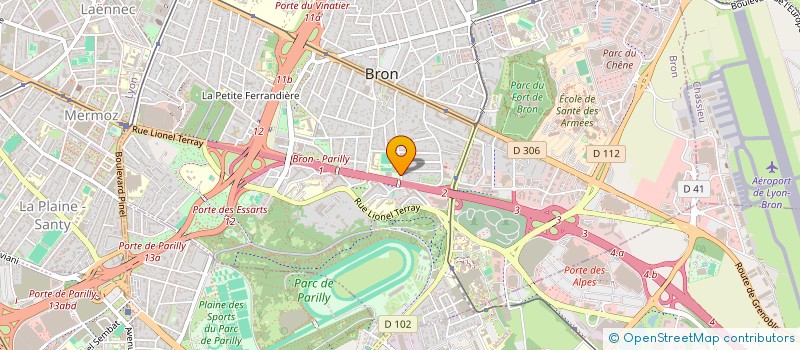 localisation de l'entreprise ASSOCIATION SPORTIVE BOULISTE DE BRON à BRON
