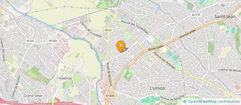 localisation de l'entreprise ASSOCIATION SPORTIVE BOULISTE DE L'UNION à L'UNION