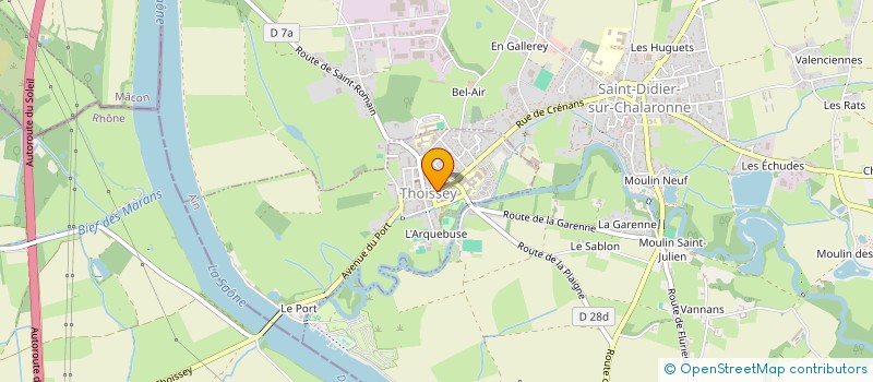 localisation de l'entreprise ASSOCIATION SPORTIVE BOULISTE DE THOISSEY-ST DIDIER  THOISSEY