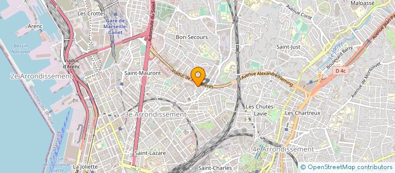 localisation de l'entreprise ASSOCIATION SPORTIVE BOULISTE LES BLEUS à MARSEILLE