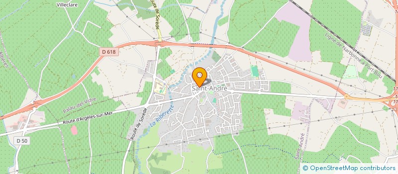 localisation de l'entreprise ASSOCIATION SPORTIVE BOULISTE SAINT-ANDRE ALBERES  SAINT-ANDRE