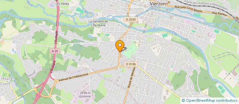 localisation de l'entreprise ASSOCIATION SPORTIVE BRASIL 18 (A.B.18)  VIERZON