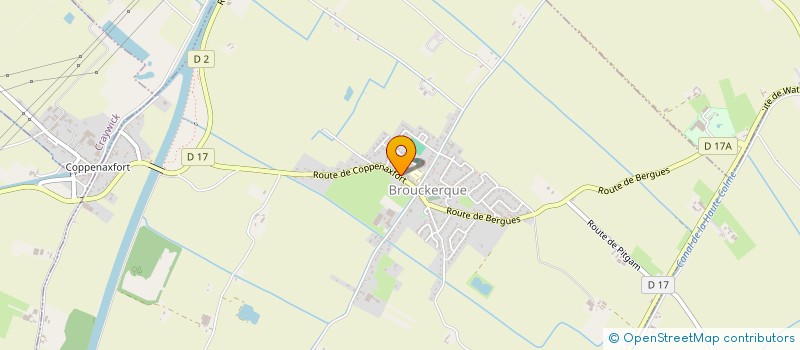 localisation de l'entreprise ASSOCIATION SPORTIVE BROUCKERQUE  BROUCKERQUE