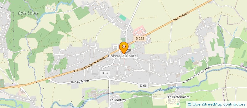 localisation de l'entreprise ASSOCIATION SPORTIVE BUCCEENNE FOOTBALL  BOISSY-LE-CHATEL