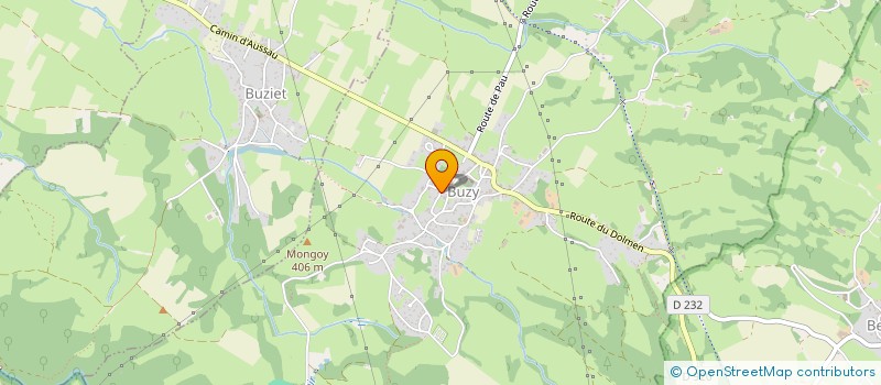 localisation de l'entreprise ASSOCIATION SPORTIVE BUZY-OGEU  BUZY