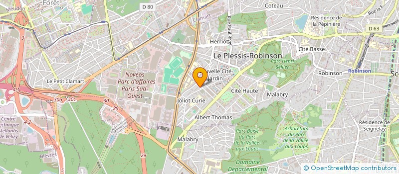 localisation de l'entreprise ASSOCIATION SPORTIVE CA ME DIT SPORT  LE PLESSIS-ROBINSON