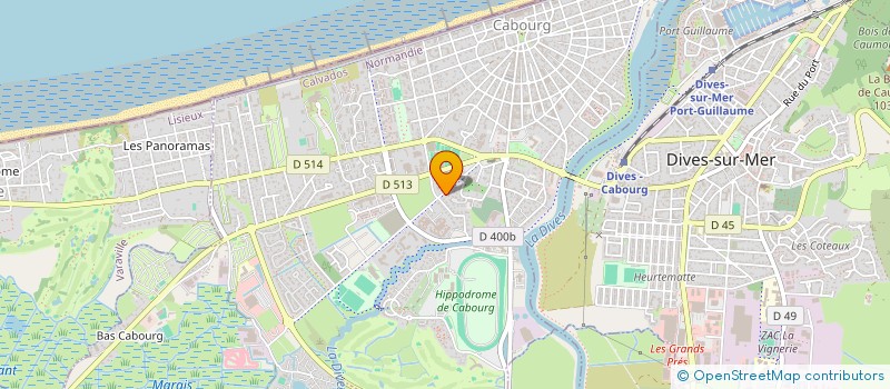 localisation de l'entreprise ASSOCIATION SPORTIVE CABOURG JUDO  CABOURG