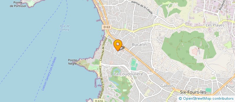 localisation de l'entreprise ASSOCIATION SPORTIVE CACHALOTS à SIX-FOURS-LES-PLAGES