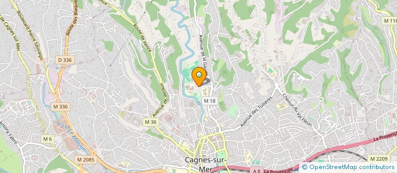 localisation de l'entreprise ASSOCIATION SPORTIVE CAGNES LE CROS FOOTBALL à CAGNES-SUR-MER