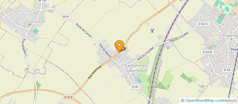 localisation de l'entreprise ASSOCIATION SPORTIVE CAMPHIN EN CAREMBAULT  CAMPHIN-EN-CAREMBAULT