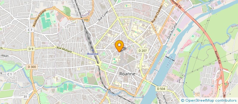 localisation de l'entreprise ASSOCIATION SPORTIVE CENTRE SCOLAIRE SAINT-PAUL  ROANNE