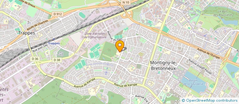 localisation de l'entreprise ASSOCIATION SPORTIVE CES LA COULDRE  MONTIGNY-LE-BRETONNEUX
