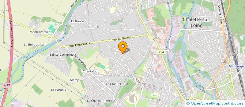 localisation de l'entreprise ASSOCIATION SPORTIVE CES PAUL ELUARD à CHALETTE-SUR-LOING