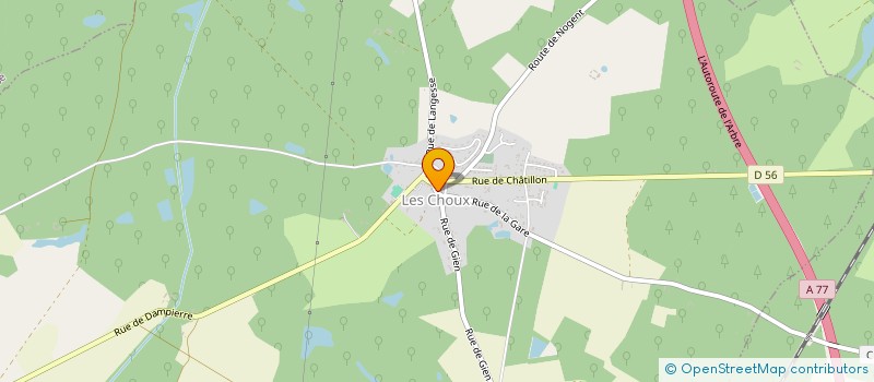 localisation de l'entreprise ASSOCIATION SPORTIVE CHOEZIENNE à LES CHOUX